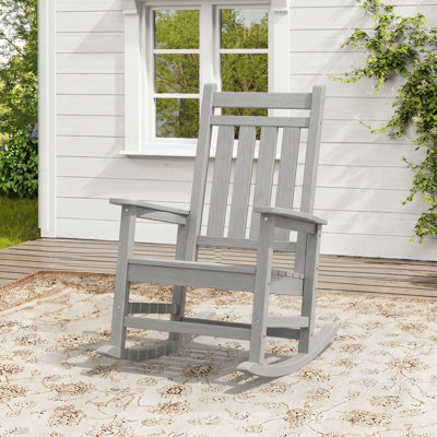 Chaise Adirondack berçante en PEHD Wolak