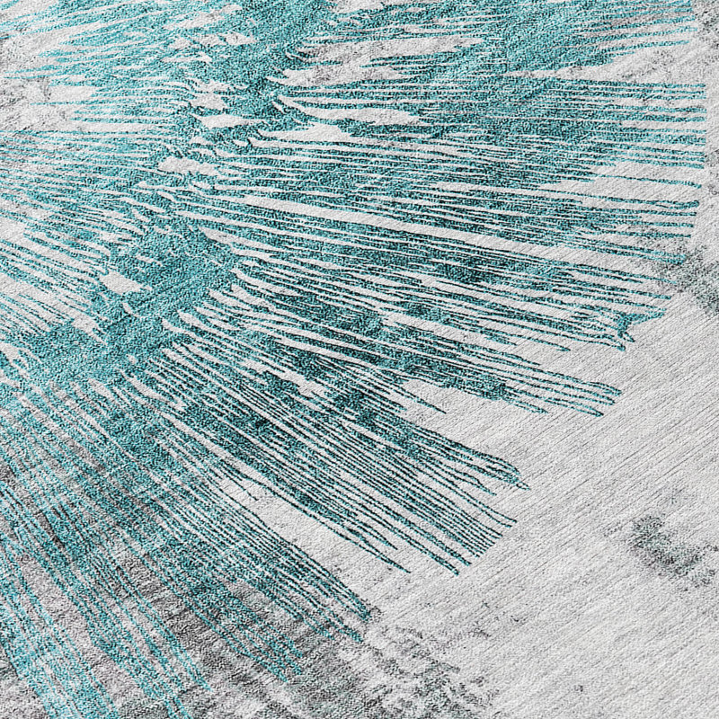 Mahaney Stain Resistant Abstract Area Rug, Rectangle 2'6" x 3'10"