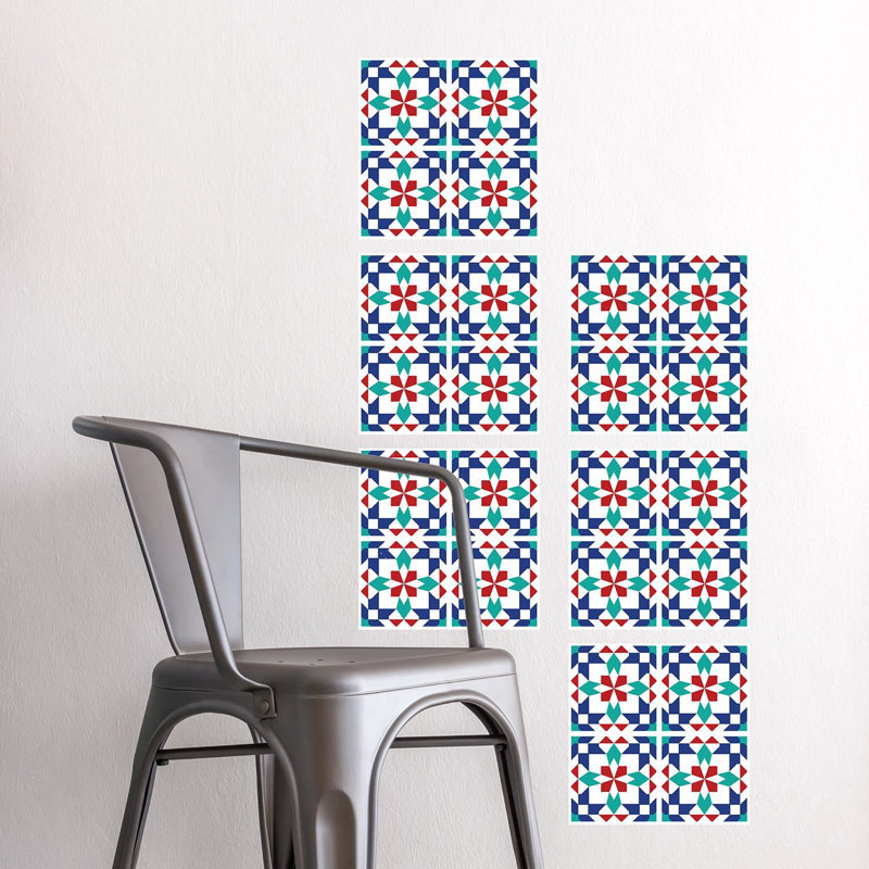 Alneisha Marrakech Peel and Stick Tiles Wall Stickers 20cm W x 20cm L