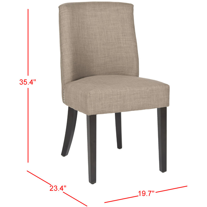 19.3'' H Upholstered Side Chair, Olive