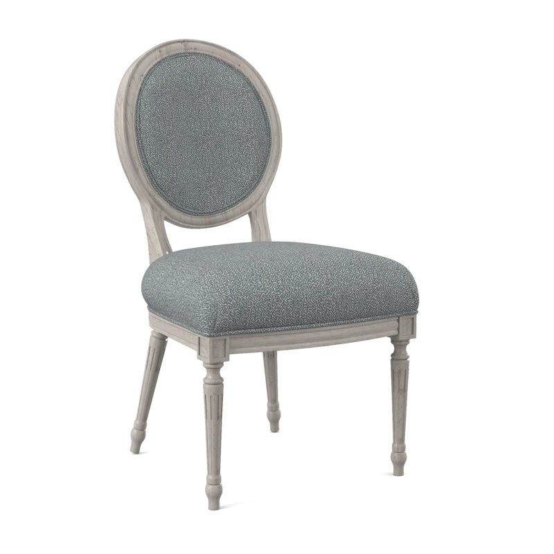 Chaise d'appoint Dauphin, Bisque, Cyan maya
