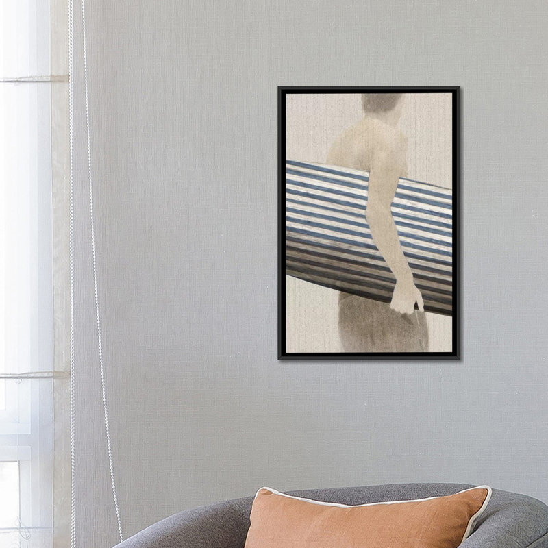 « little luxe i », impression sur toile, H 26 po x l 18 po x P 1,5 po, Toile avec cadre noir, Pas de tapis