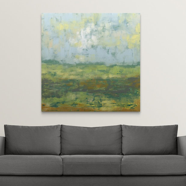 « ii » jennifer grolier, reproduction d’art Sunfield, H 35 po x l 35 po x P 1,5 po, Toile