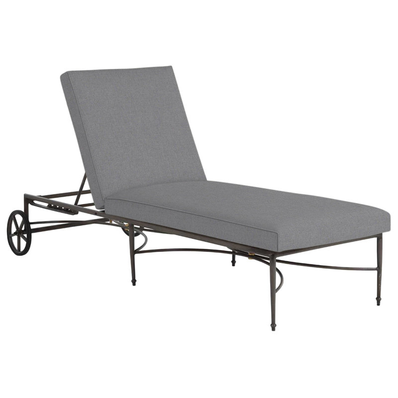 Roma Aluminum Chaise, Welt, Verona Mist