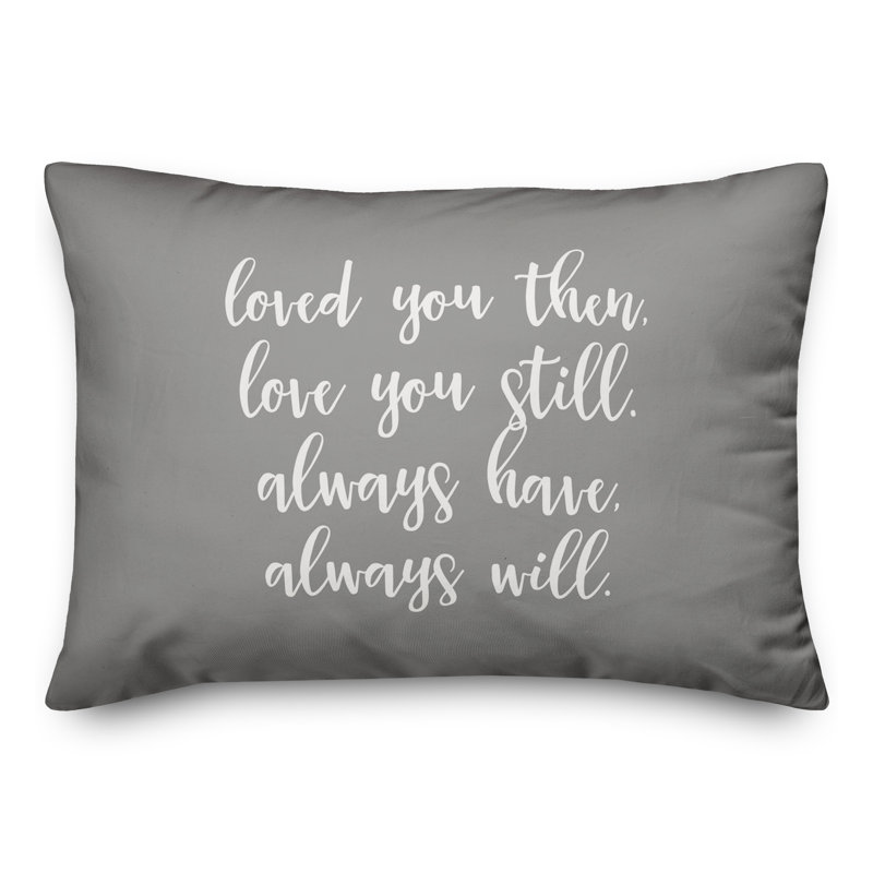  Coussin décoratif «Love You Still», Gris