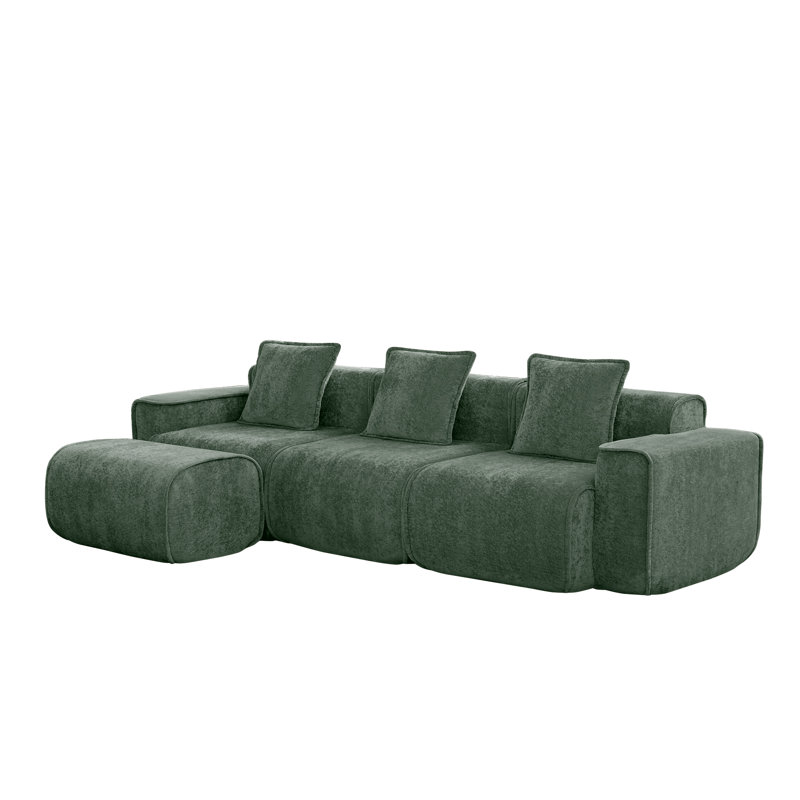 Hurst L-Shaped Sectional Sofa with Movable Ottoman