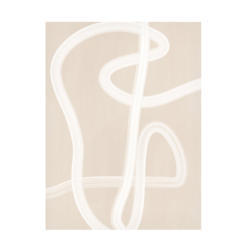 «Bol bol blanc coup de pinceau n ° 2 sur toile» par Elena Ristova, H 24 po x l 18 po x P 2 po