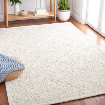 Tapis damassé en laine et en coton touffeté à la main Martha Stewart