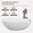 66.9'' x 29.5'' Soaking Solid Surface Bathtub