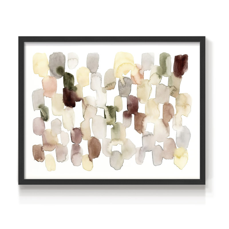 Melted Sediment III - Impression encadrée - Restickable, Noir, H 16 po x l 20 po