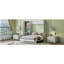 Lit escamotable double pleine grandeur avec tablettes, garde-robe et lumières DEL, blanc-968484063