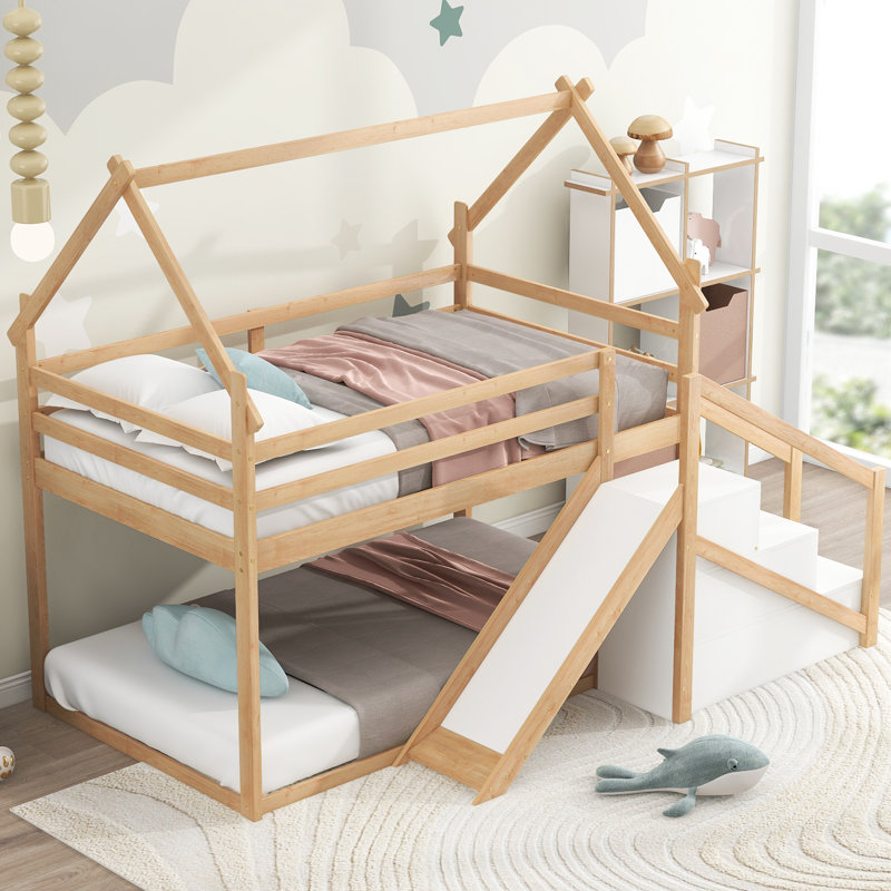 Lit superposé simple au-dessus de simple Balmers Kids, Brun