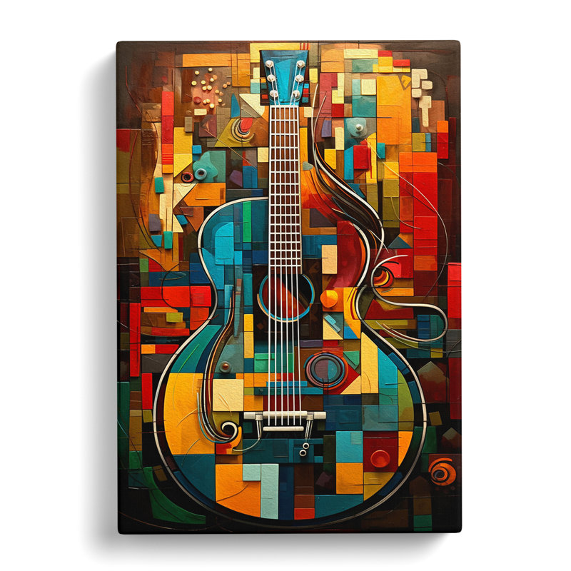 Guitar Orphism - Wrapped Canvas, 76cm H x 50cm W x 3cm D