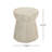 Outdoor Travertine Concrete Side Table-226160847