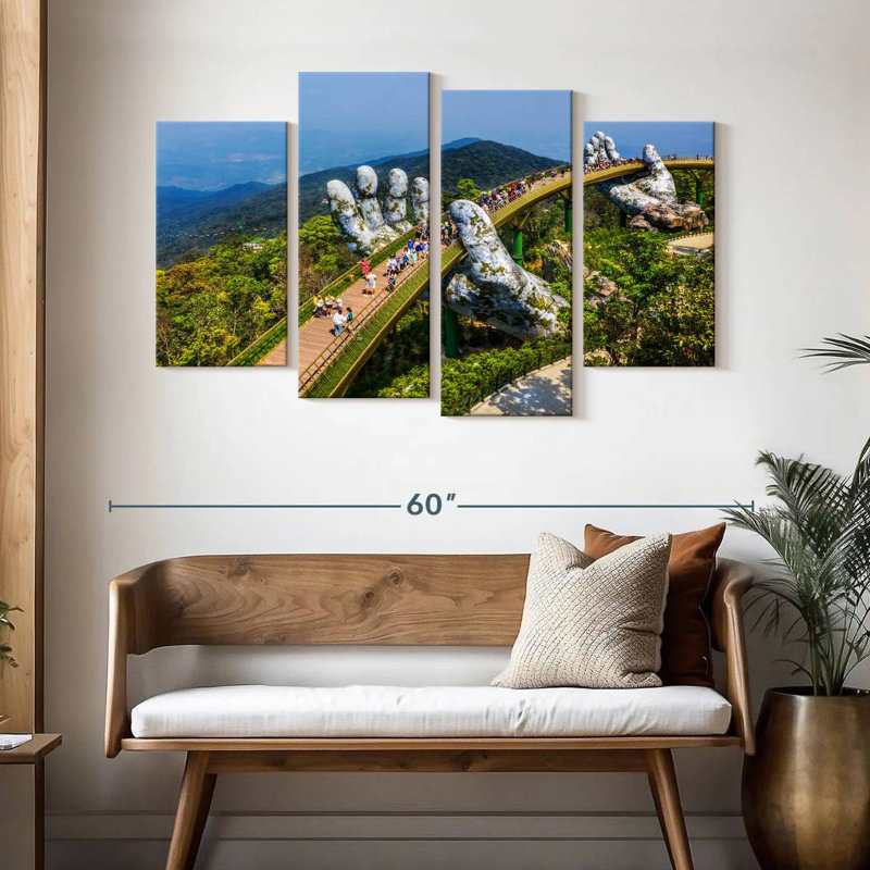 Lilie Vietnam's Golden Bridge, H 32 po x l 52 po