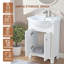 Ensemble de meuble-lavabo simple blanc 24 po
