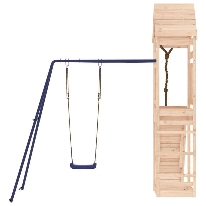 Guardado Freeport Park Pine Swing Set with Swing(s) , Slide(s), Natural Pine