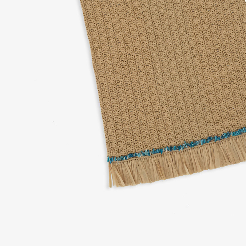 Bolebroke Polyester Plain Rectangle Table Runners, Brown