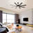 66 Inch Low Profile Ceiling Fan With Dimmable Lights And Smart Remote Control 6 Speed Reversible Noiseless Dc Motor For Indoor-16533202-16533203