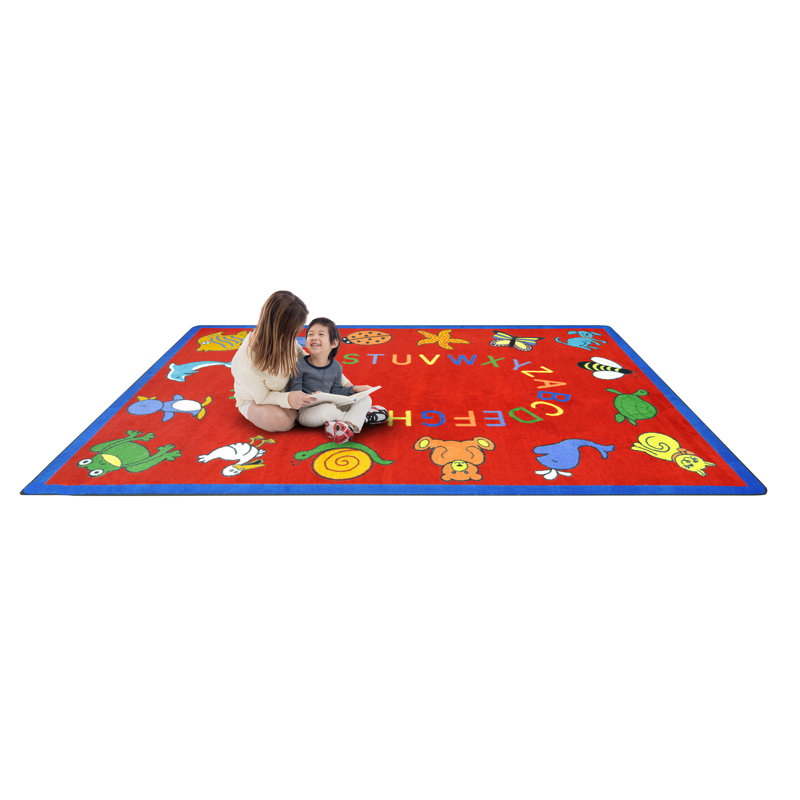 Tapis éducatif ABC par Joy Carpets, Rectangle 5 pi 4 po x 7 pi 8 po