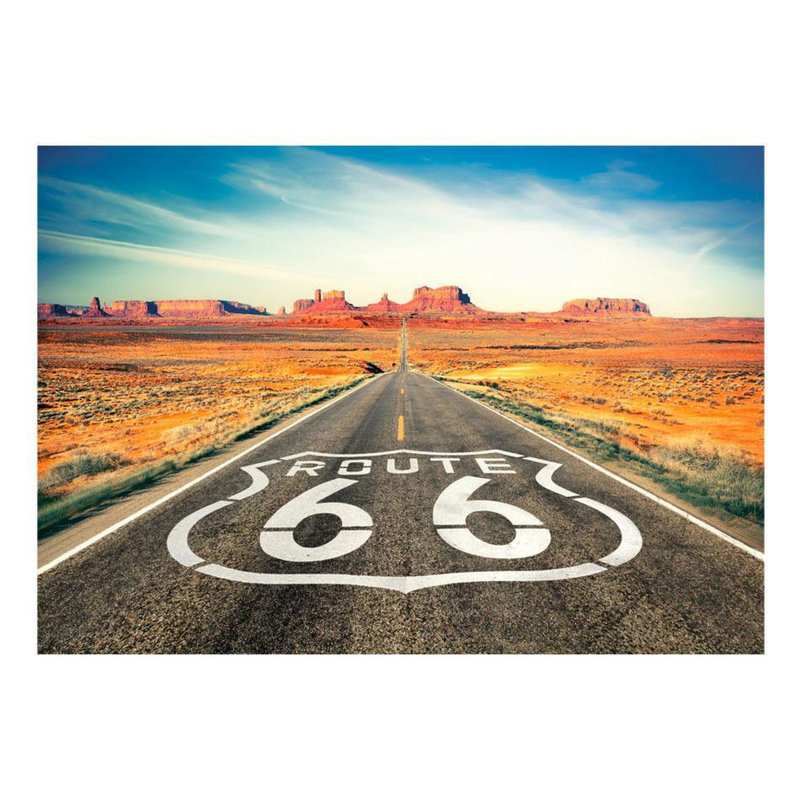 Murale pelez et collez - Route 66, L 124 po x l 173 po