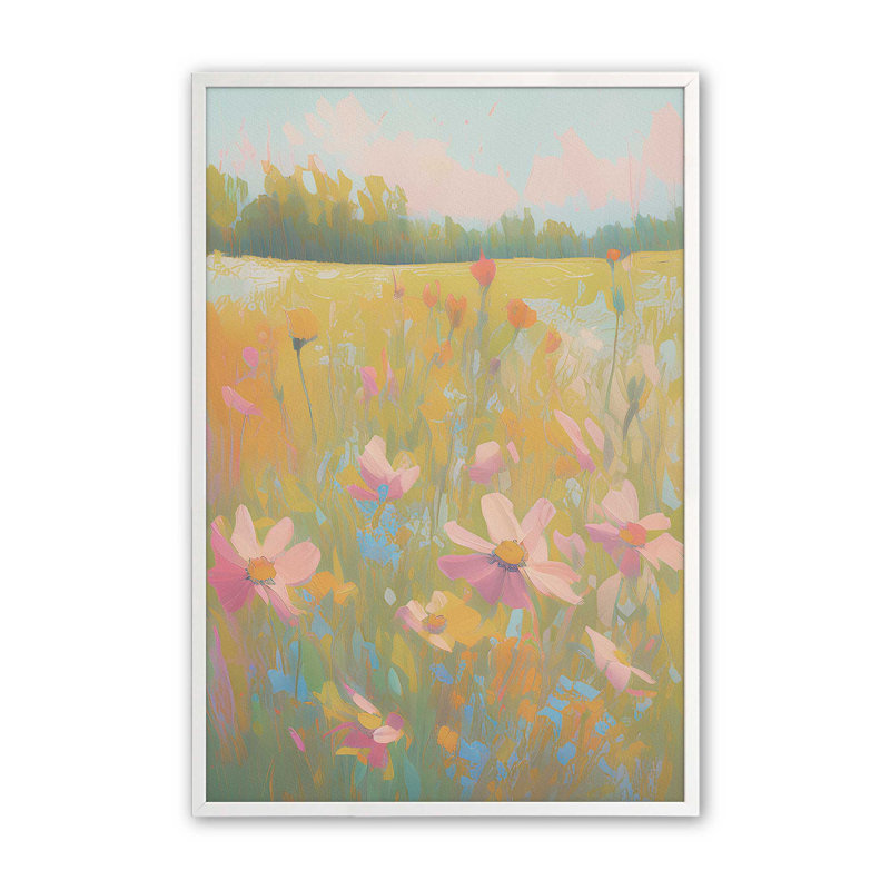 «Symphony of Pastel Meadows III», reproduction, Zinc patiné, H 21,25 po x l 17,25 po
