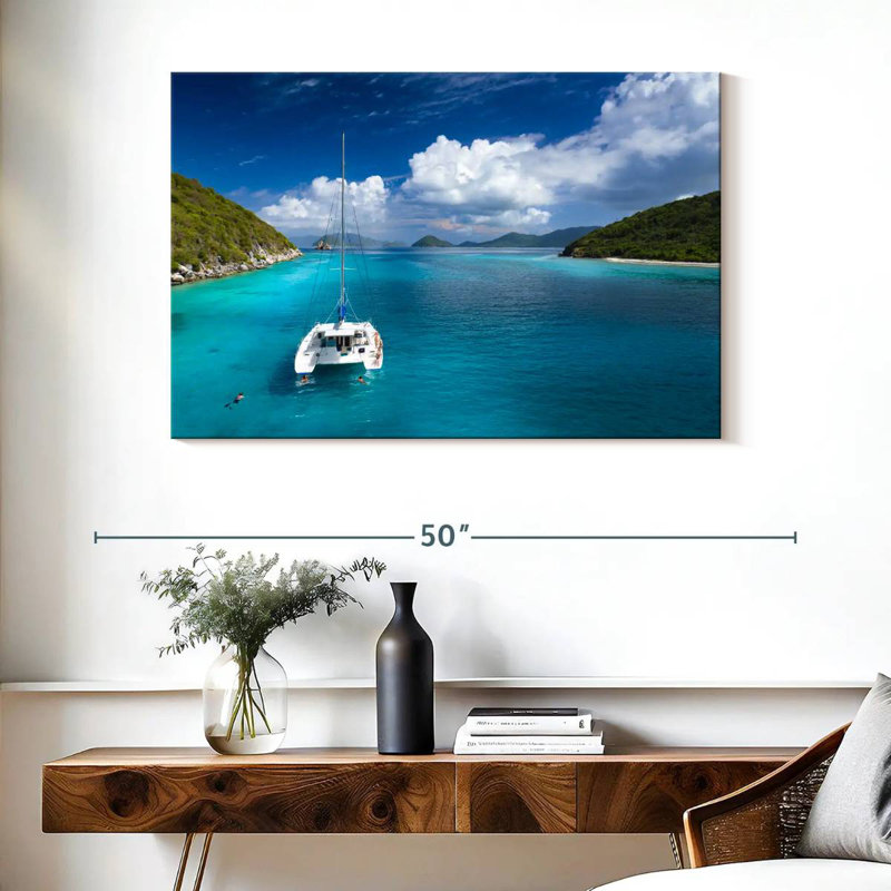 Mehar Lovango Cay Catamaran, 26" H x 39" W