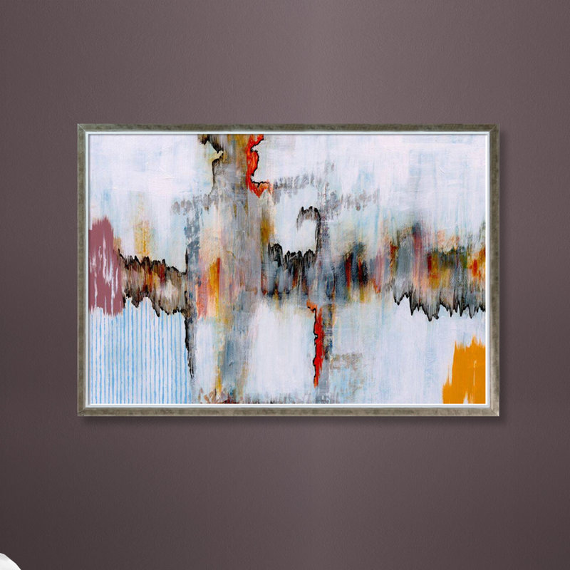 "Echo" par Clive Watts - Reproduction d'art sur toile encadrée, H 38,4 po x l 26,4 po x P 2 po, Cadre silhouette champagne