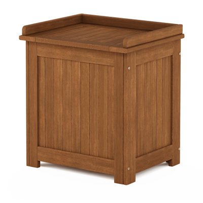 Boîte de rangement en bois massif Ermont