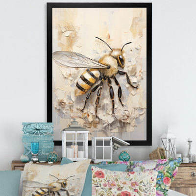 Minimalisme «Buzzing Bee I» sur toile