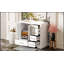 Meuble-lavabo traditionnel de 36 pouces avec lavabo en céramique, armoire blanche, portes à fermeture douce et tiroirs pour un rangement élégant