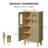 Silva Bathroom Storage Cabinet, Wooden Cabinet With Doors And Adjustable Shelves, Freestanding Floor Storage For Bathroom, Kitchen, Dining Room Or Living Room