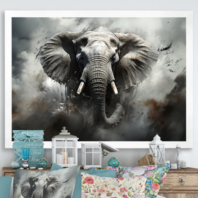«Elephant Symphony Stampede I» sur toile