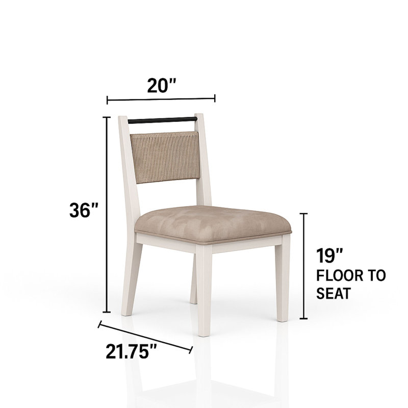 Rope Back Chair (Set Of 2), Beige