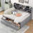 Wooden Captain Daybed Bed with Built-in Bookshelves-490314528-490314531