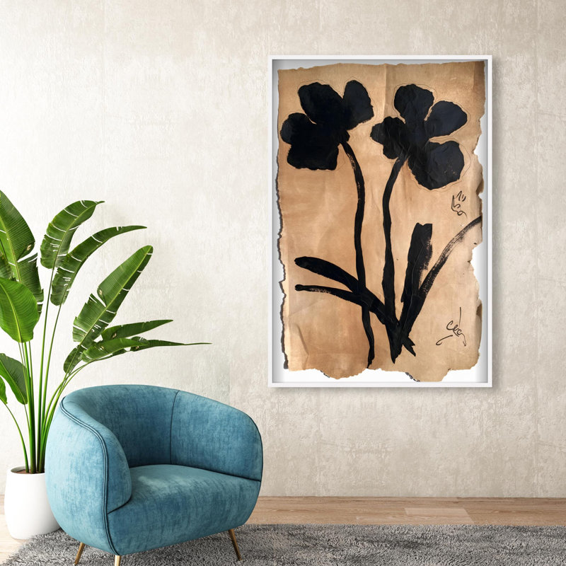 Oliver Gal Artistry in Bloom II Abstract Floral - Luxury Shadowbox Framed Wall Art, 31.5" H x 21.5" W, White