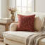 Fleurs de cerisier de jardin Plutus imprimées sur un polyester d'aspect lin. Coussin Luxury-62524211-62524220