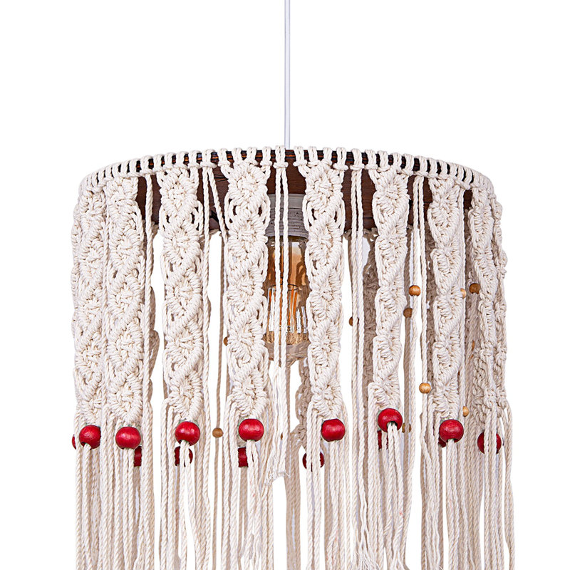 1 - Light Cream Unique/Statement Pendant