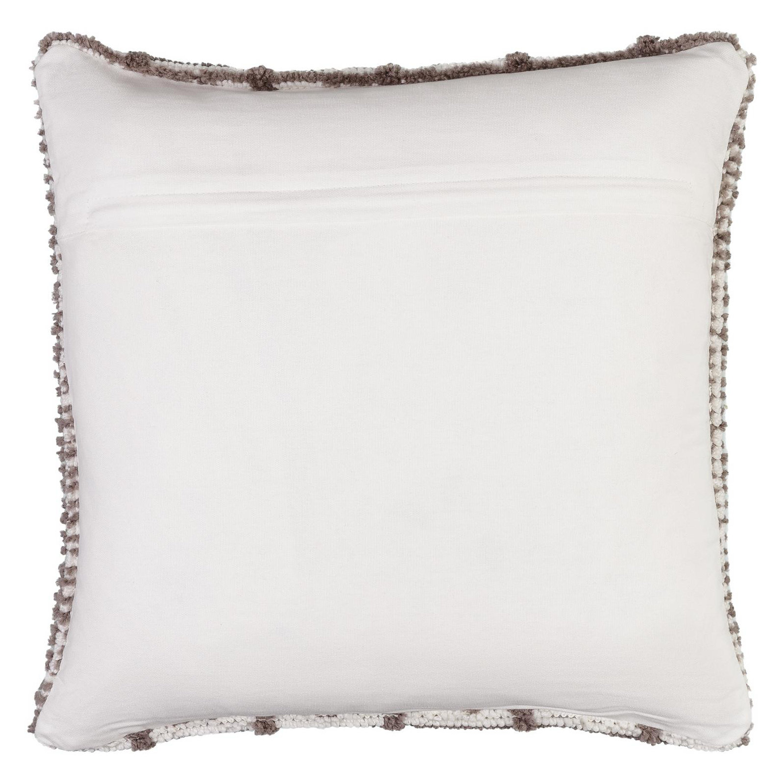 Wanderer Plaid Throw Pillow, Charocal/White, Polyester/Polyfill, 22" x 22"