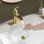 Robinet pour salle de bain à poignée simple avec drain-113877563