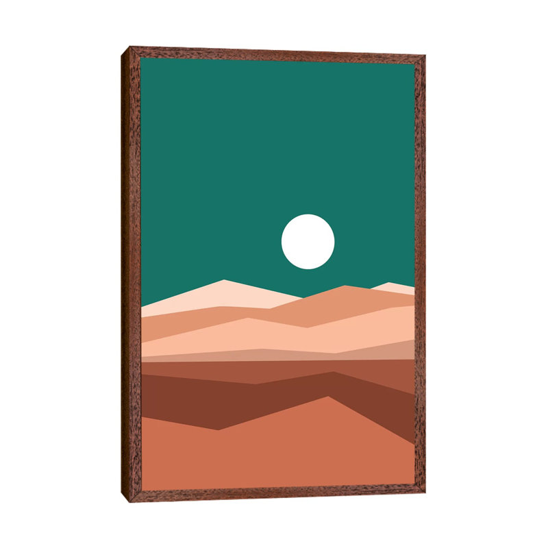 Canyon IB - Print on Canvas, Classic Brown Wood Framed, 152.5 cm H x 101.5 cm W x 3.175 cm D