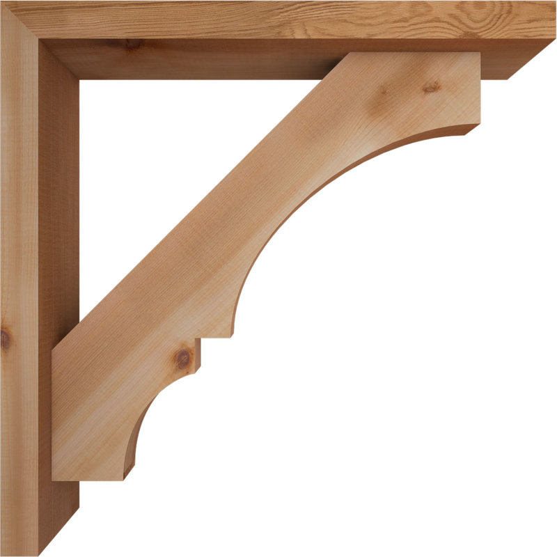 Support de bloc Balboa avec entretoise décalée, 22 X 22, Cèdre rouge occidental de l 3 1/2 po (lisse)