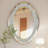 Glass Oval Mirror