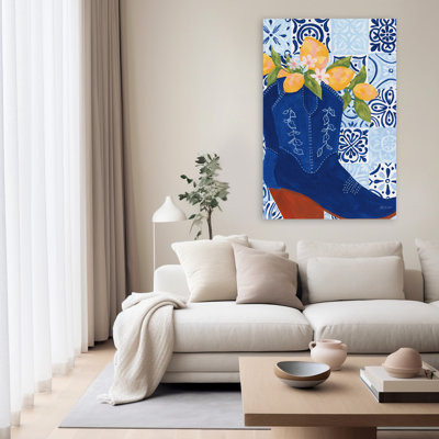 Lemonade Cowgirl Boots  Art Abstract Art Contemporary