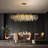 35X22X50" Modern Gold Crystal Chandelier 10 Light 35" Chandeliers For Dining Room Tree Branch Round Chandelier Linear Raindrop Chandeliers Hanging Pendant Light Fixture E48D9325F0614DCCA95CCD80DC6332FD