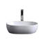 Lavabo de salle de bain vasque ovale en porcelaine vitreuse Modern