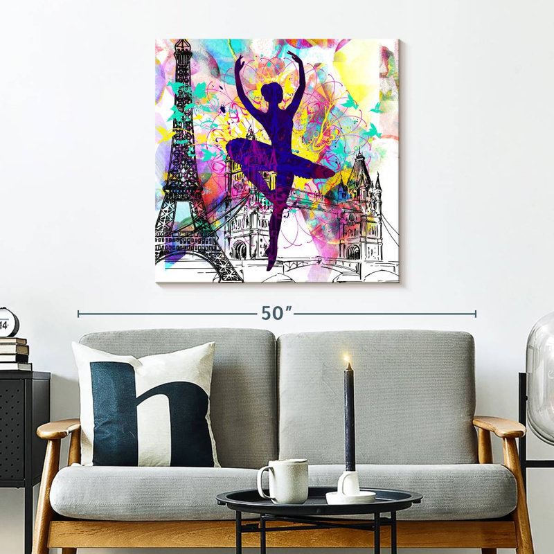 Silhouette de ballerine Enn London, H 30 po x l 30 po