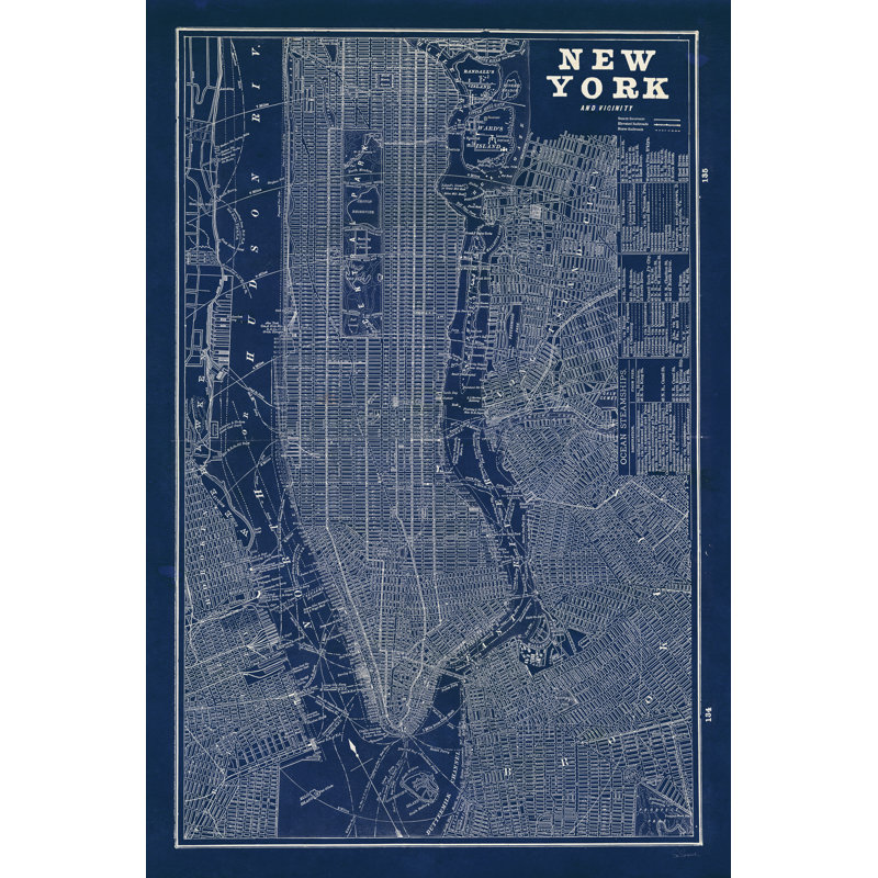 Plan de New York, H 48 po x l 32 po x P 1,25 po