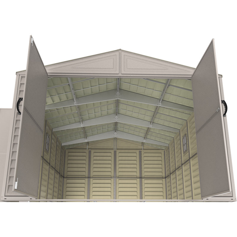 Duramax Vinyl Garage 10.5 ft. wide, 85.43" H x 125.47" W x 312.09" D