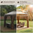 13X13 Outdoor Pop Up Canopy With Mosquito Netting Patio Tent-124798421-124927054